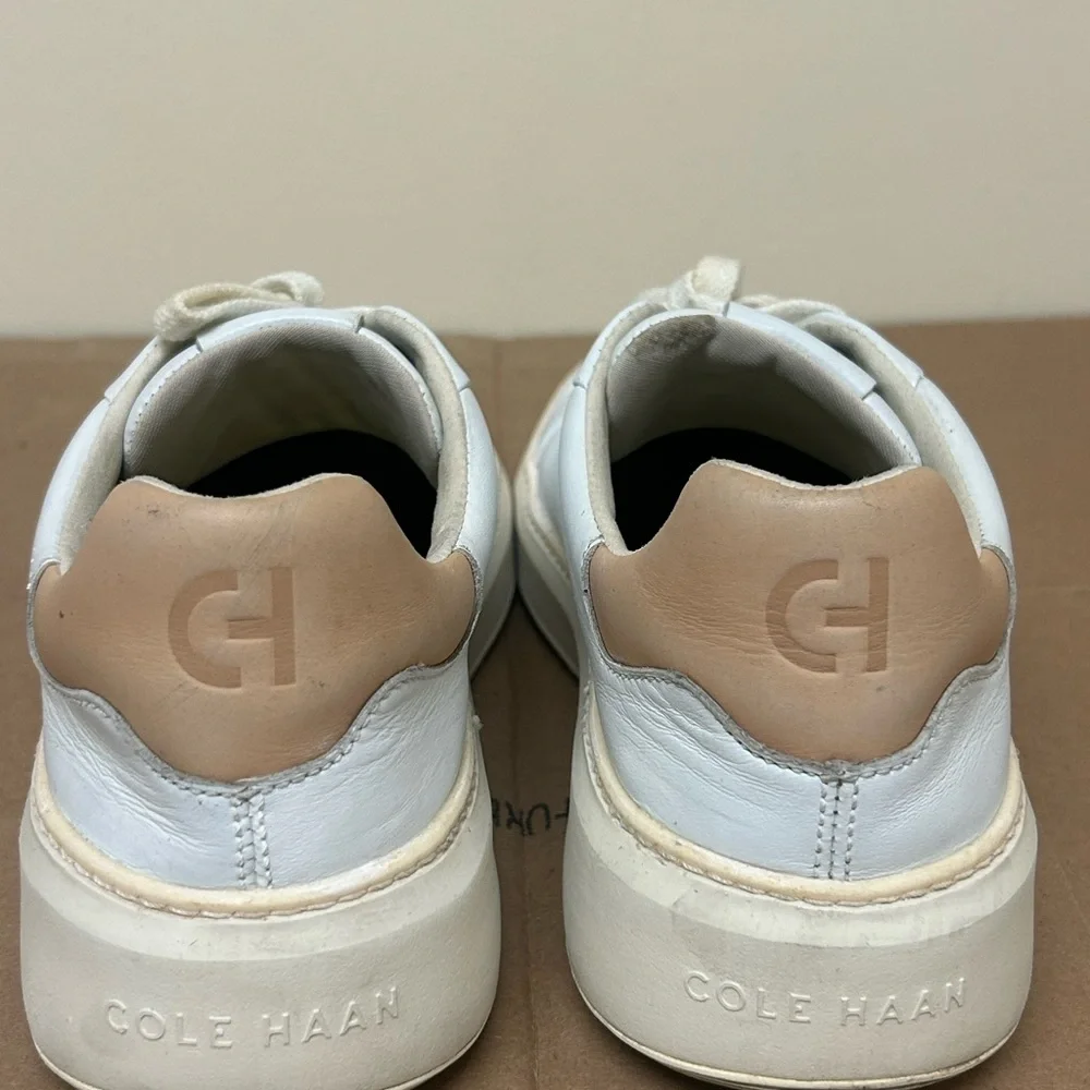 Cole Haan White and Tan Sneakers - Picture 2 of 4